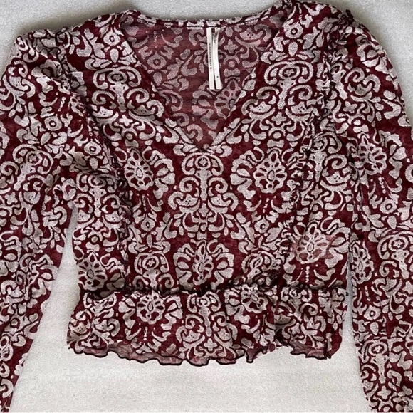 Anthropologie Sheer Boho Blouse - Picture 5 of 8